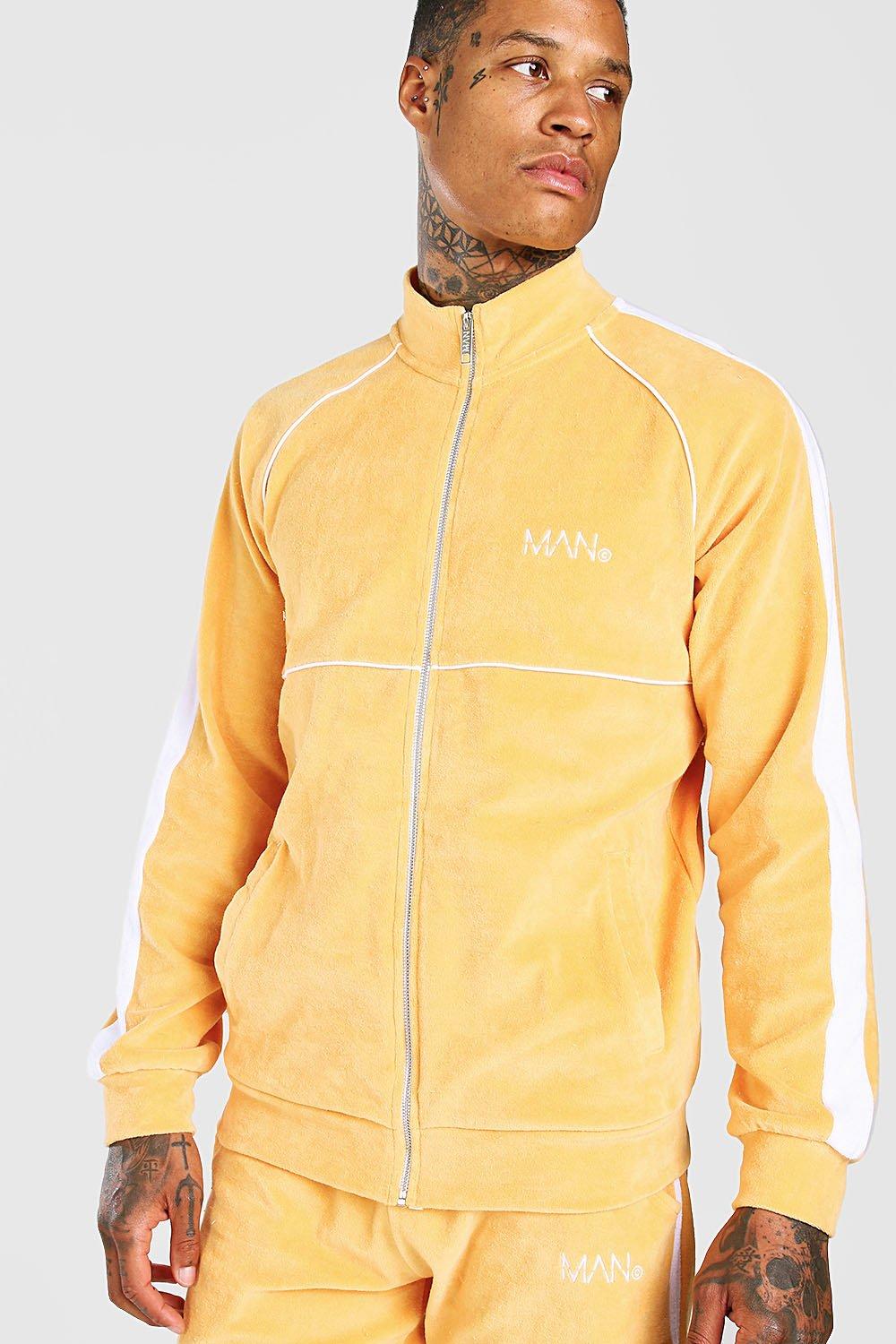 Yellow deals velour tracksuit