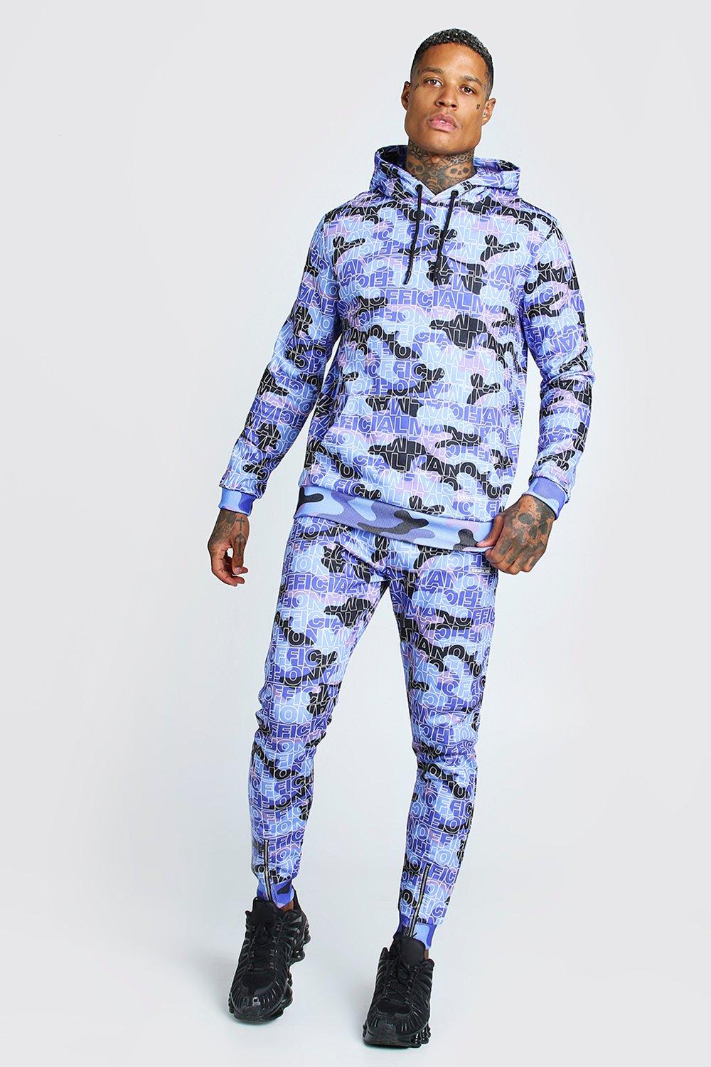 purple camo tracksuit