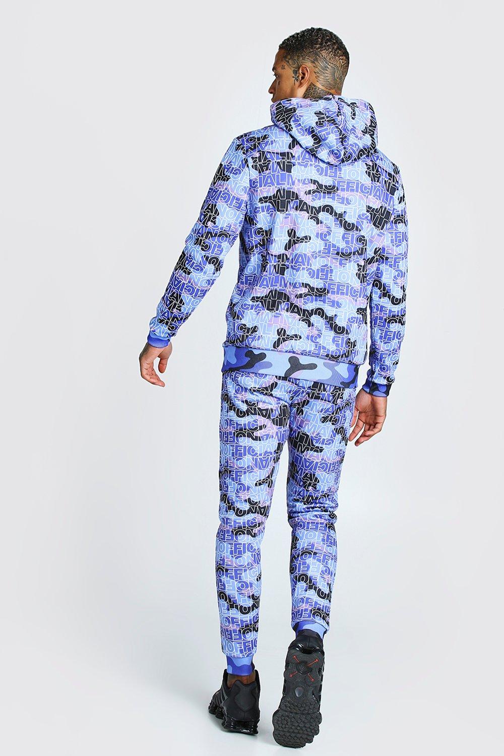 purple camo tracksuit