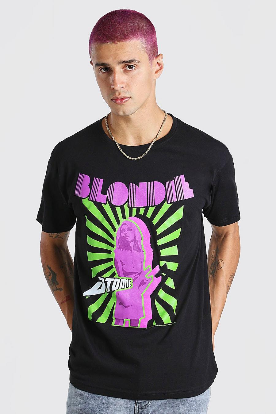 Black Blondie Atomic Print License T-Shirt image number 1