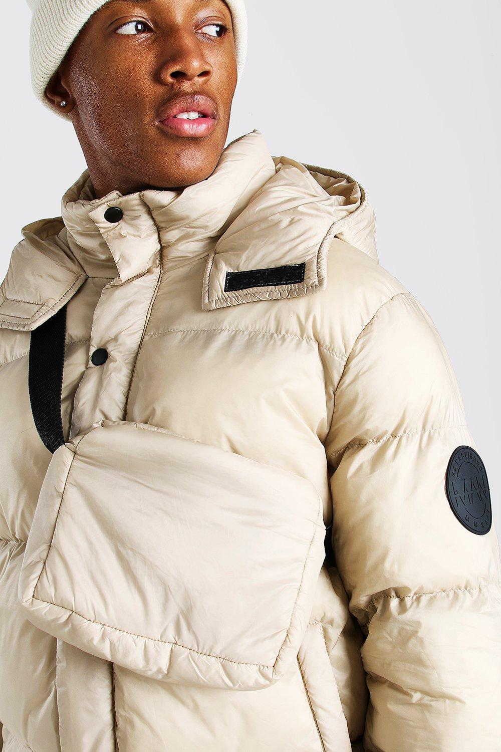 Mens puffer jacket 2025 in a bag