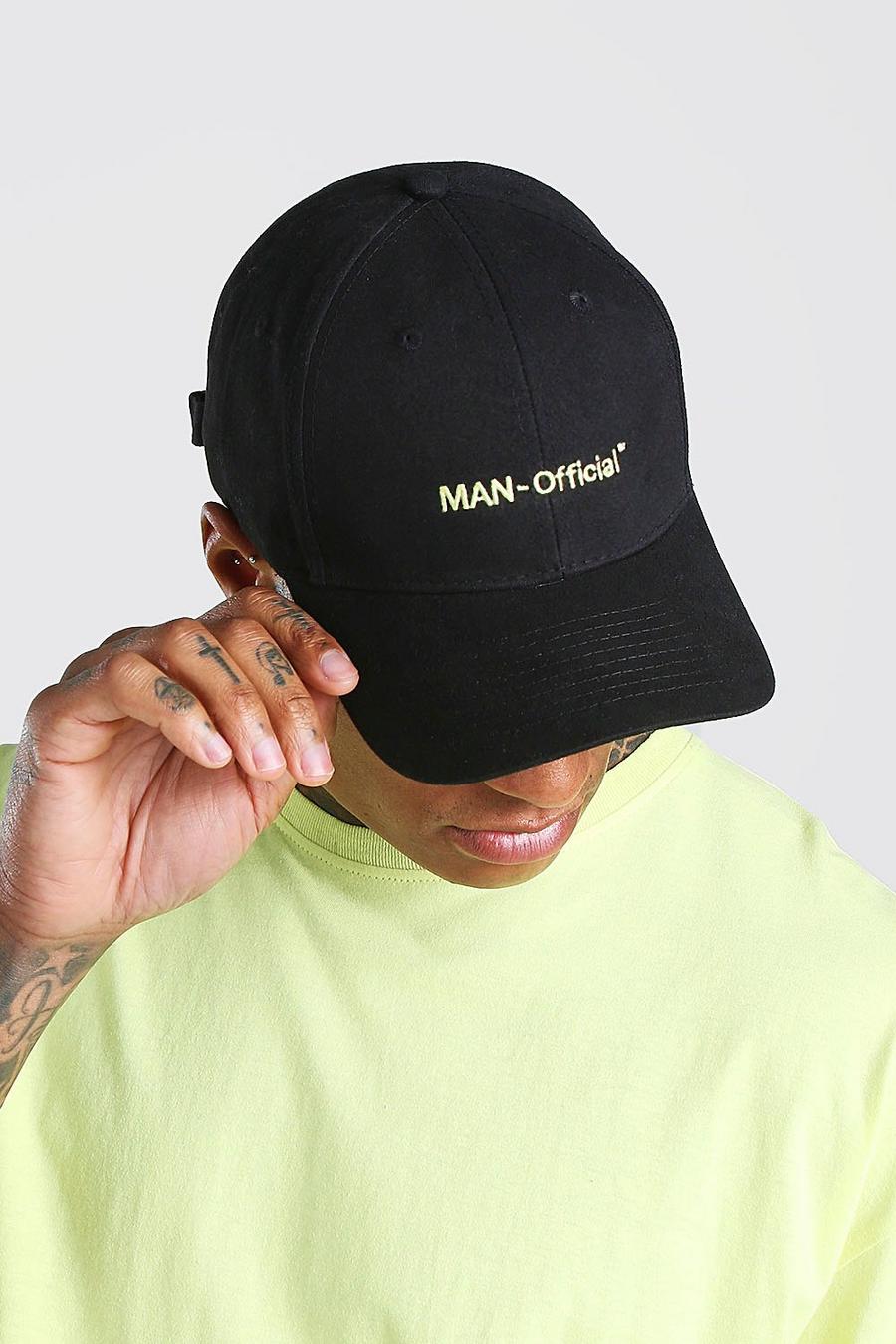 כובע מצחייה עגול עם כיתוב MAN Official בצבע פסטל image number 1