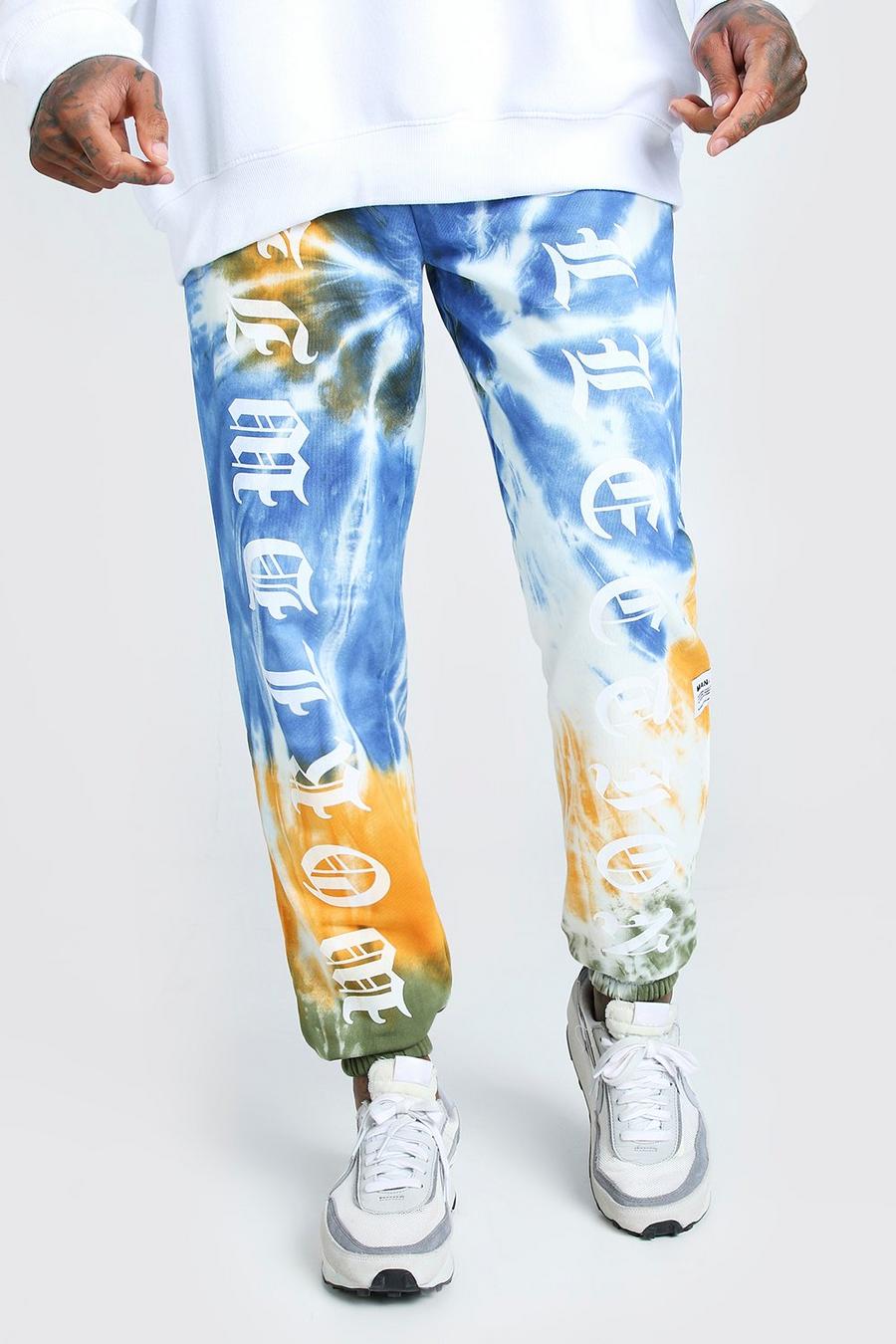 Official MAN Worldwide Print Tie Dye Jogger image number 1