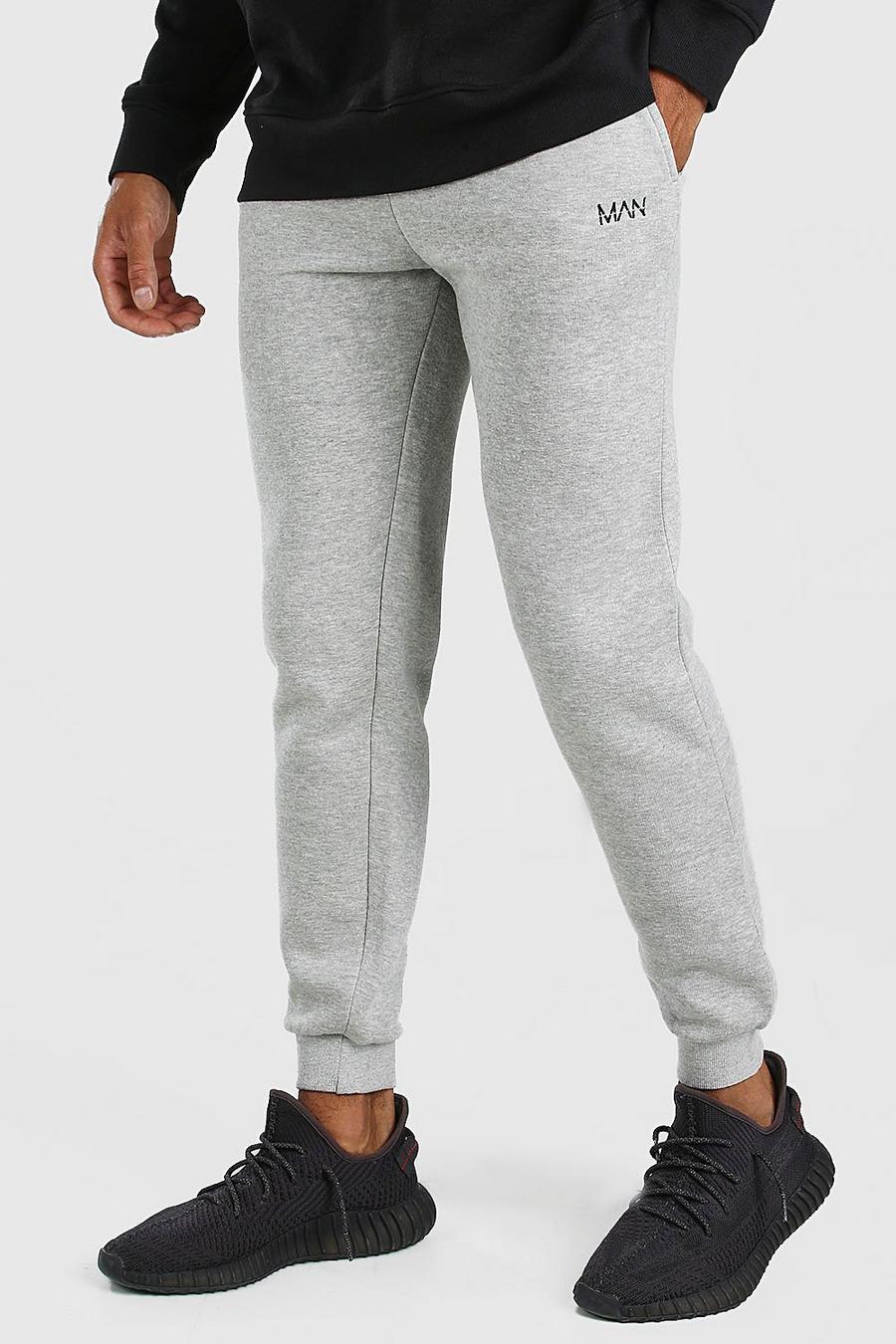 Grey Original Man Slim Fit Track Pants image number 1