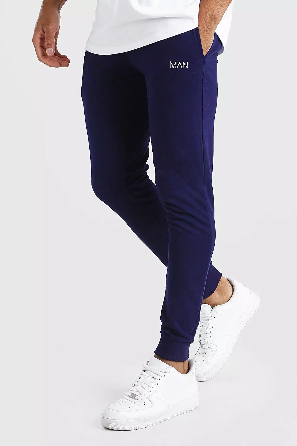 Navy skinny joggers new arrivals