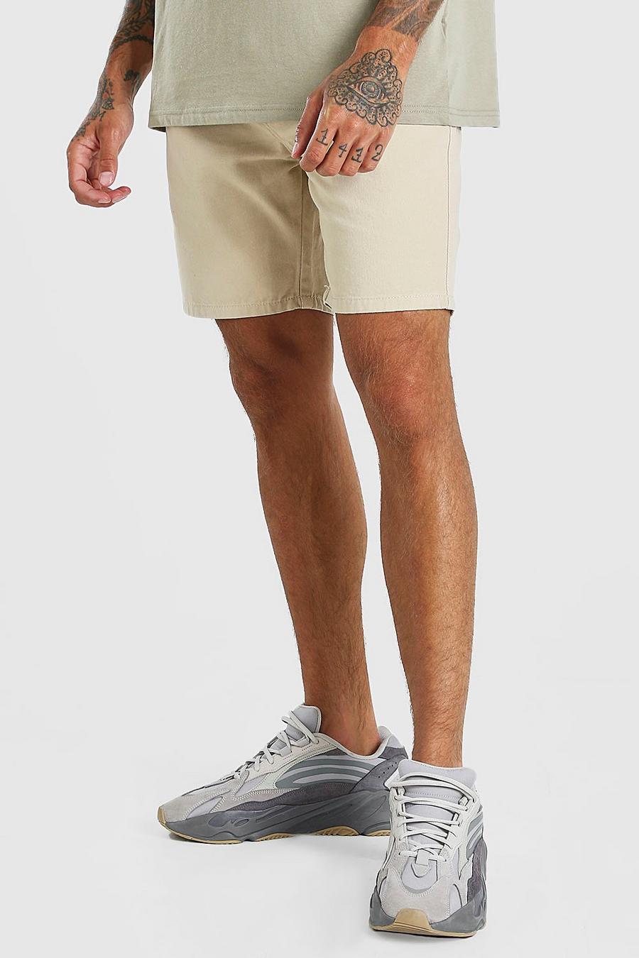 Steenrood Skinny fit chino short image number 1
