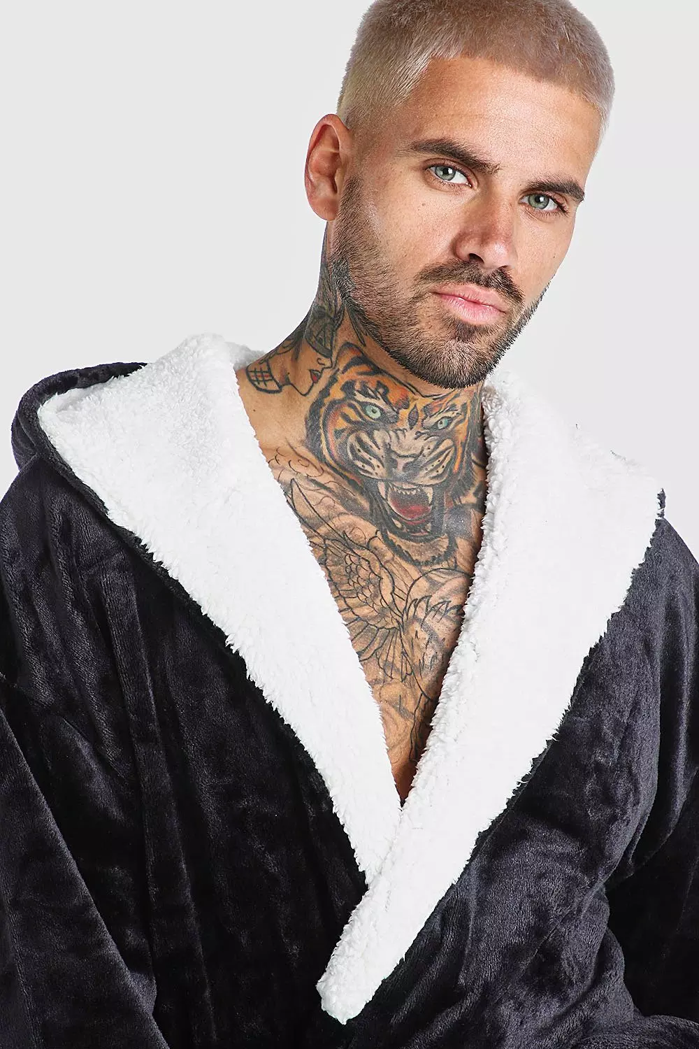 Sherpa fleece dressing online gown