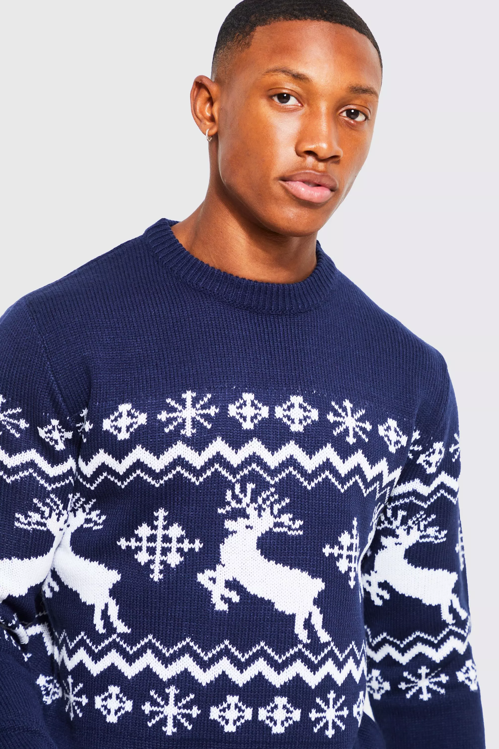 Mens blue christmas jumper hotsell