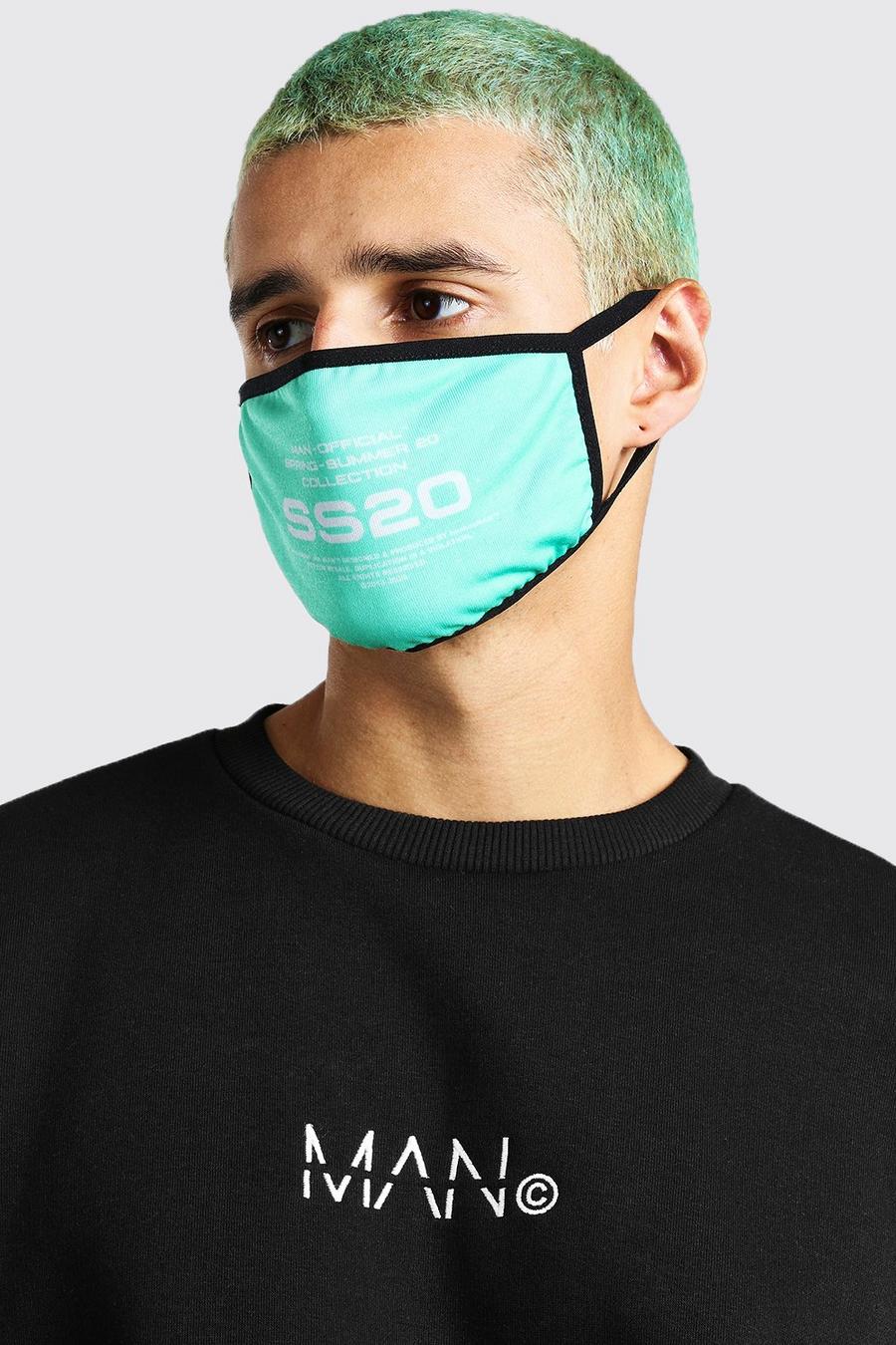 Green Man Official SS20 Printed Fashion Mask image number 1