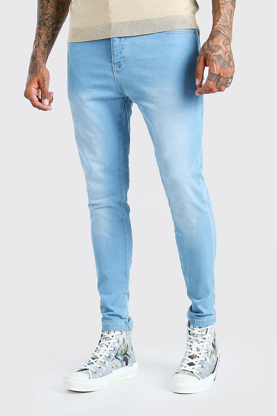 כחול בהיר ג'ינס בגזרת סקיני image number 1