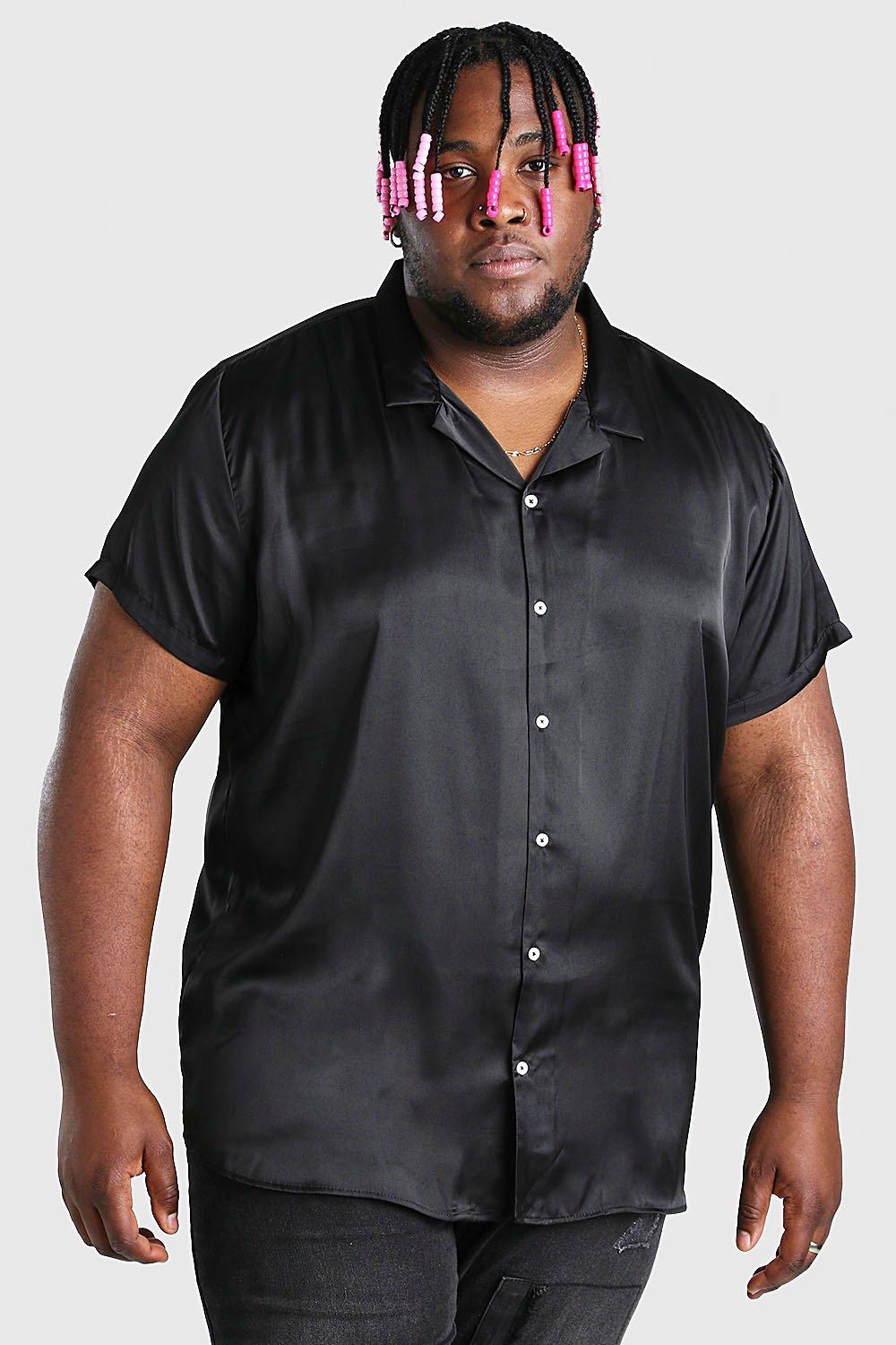 satin shirt plus size