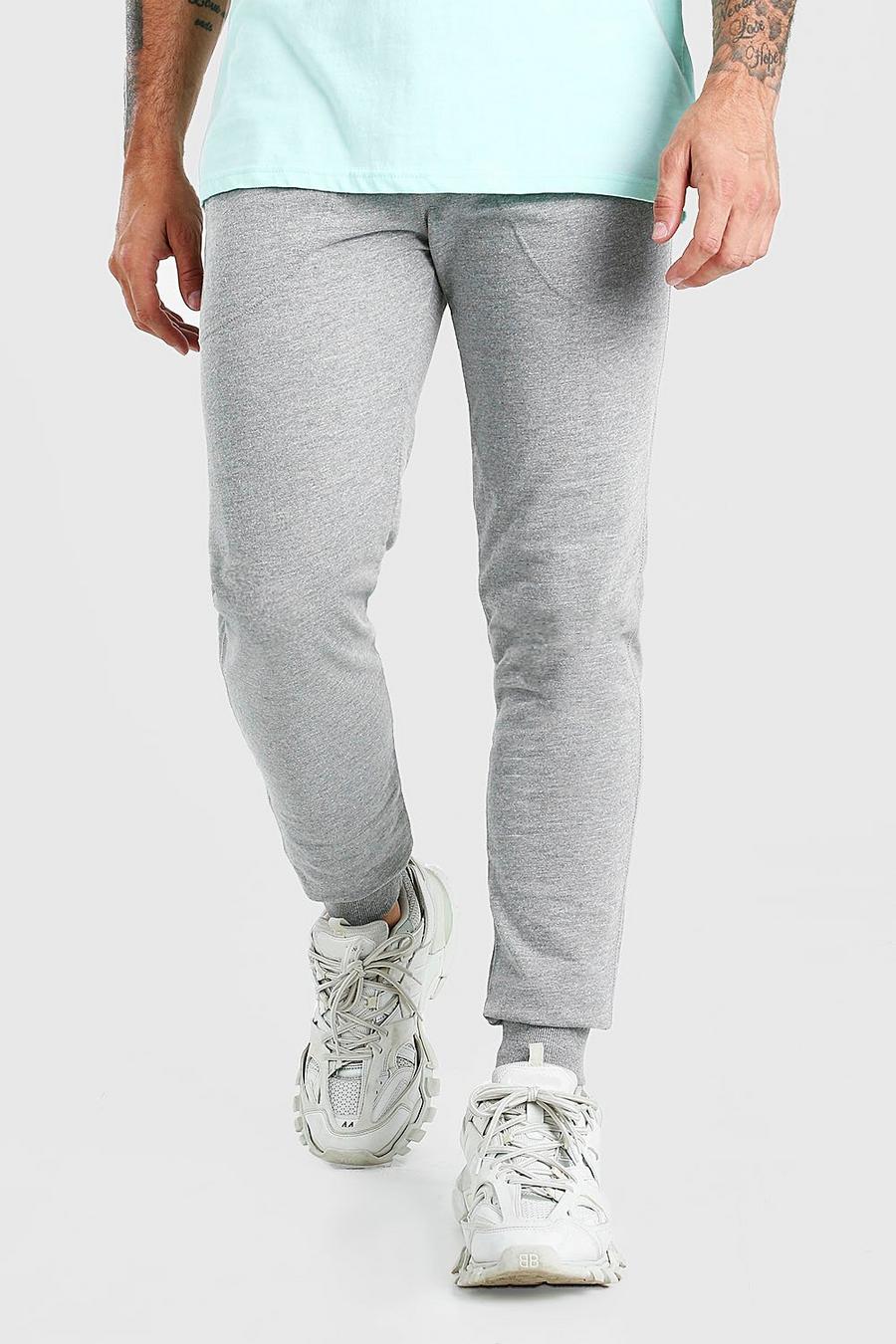 Grey marl Basic Skinny Fit Track Pant image number 1