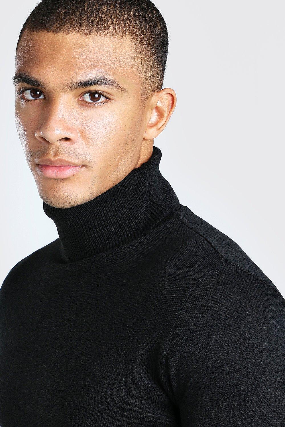 Muscle Fit Turtleneck Sweater