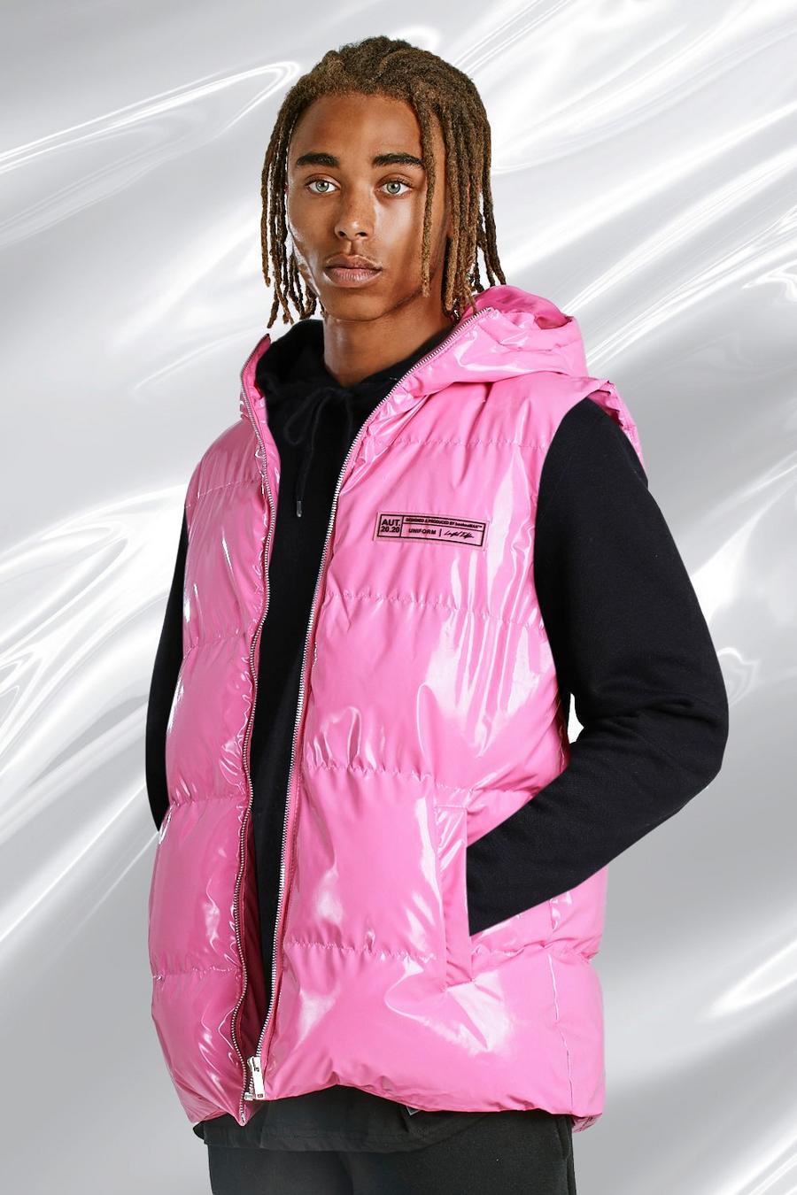 Pink High Shine Vest image number 1