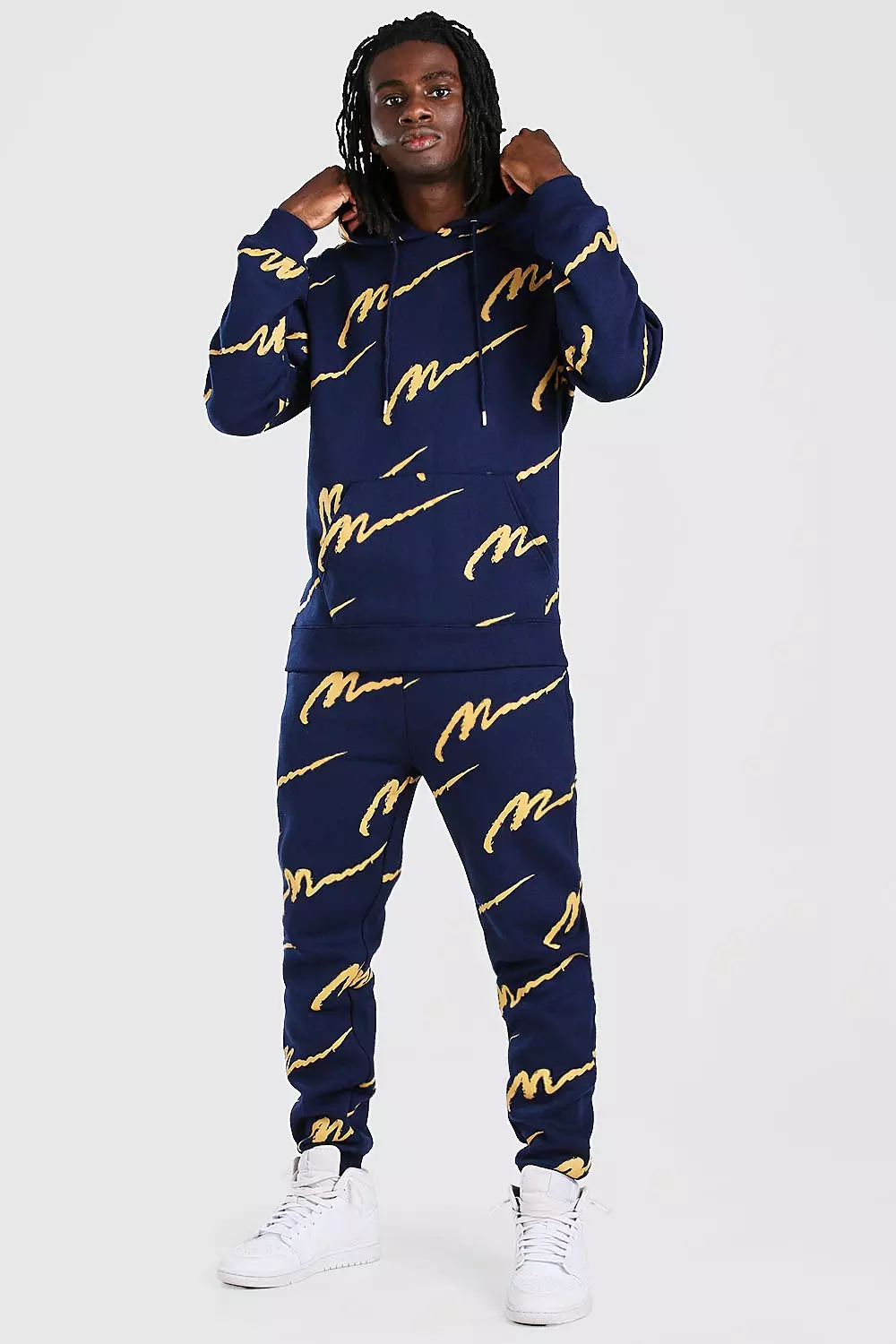 All over best sale man printed tracksuit