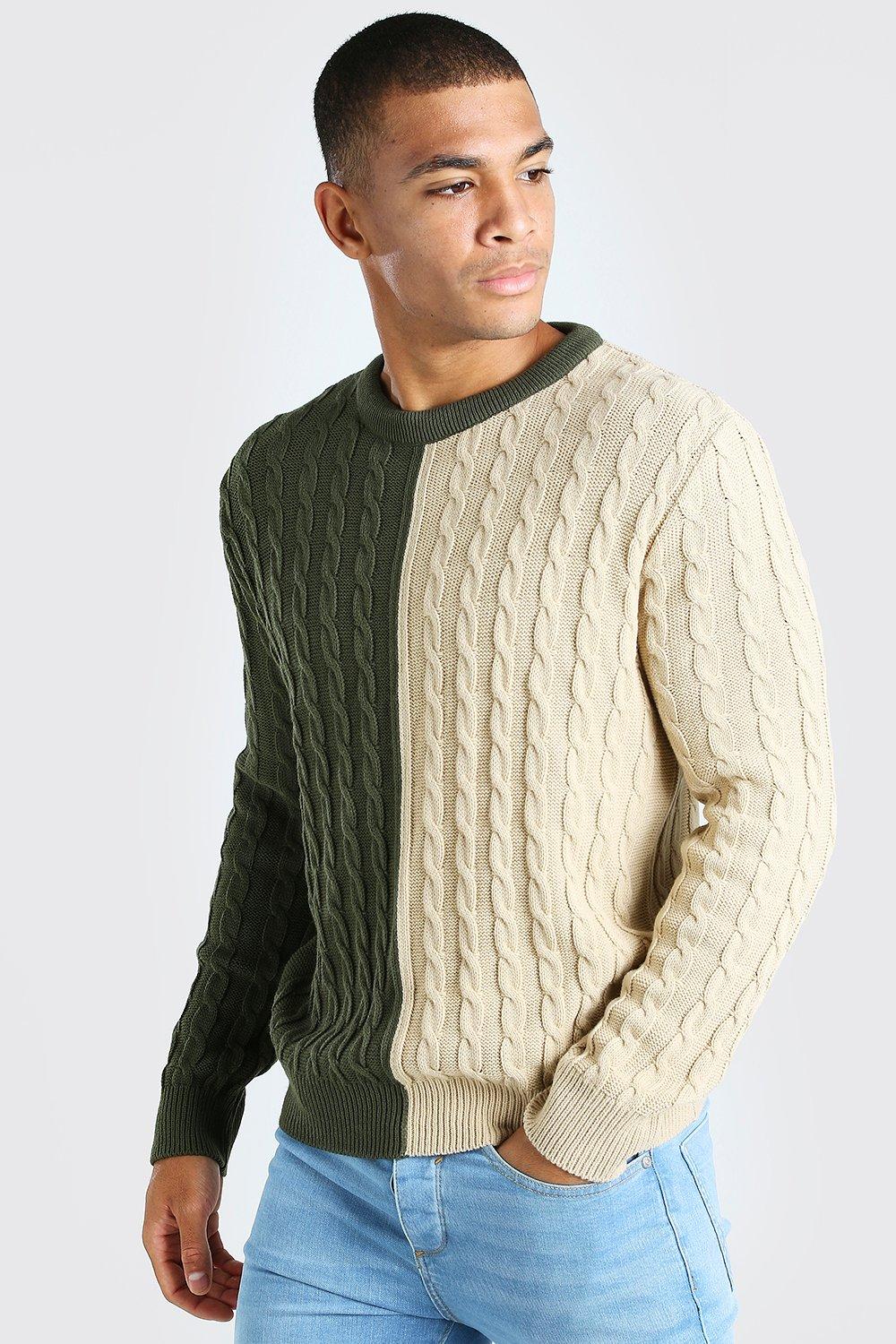 boohoo cable knit jumper