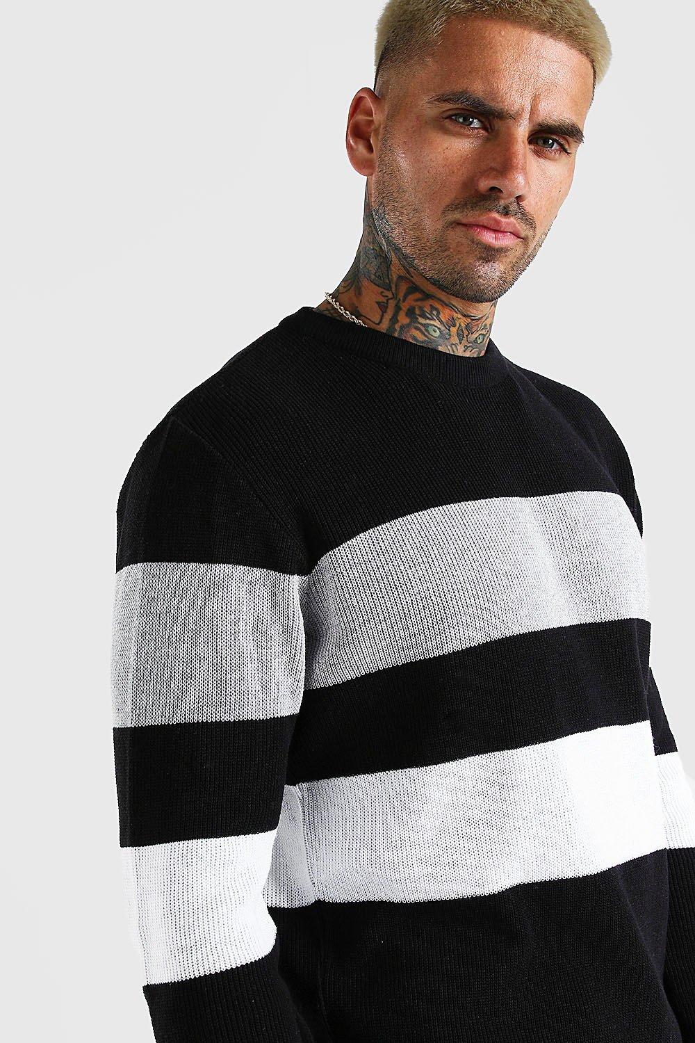 Jumper with stripes on clearance sleeves