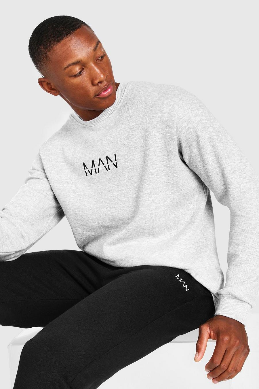 Grey marl Original MAN Sweatshirt image number 1