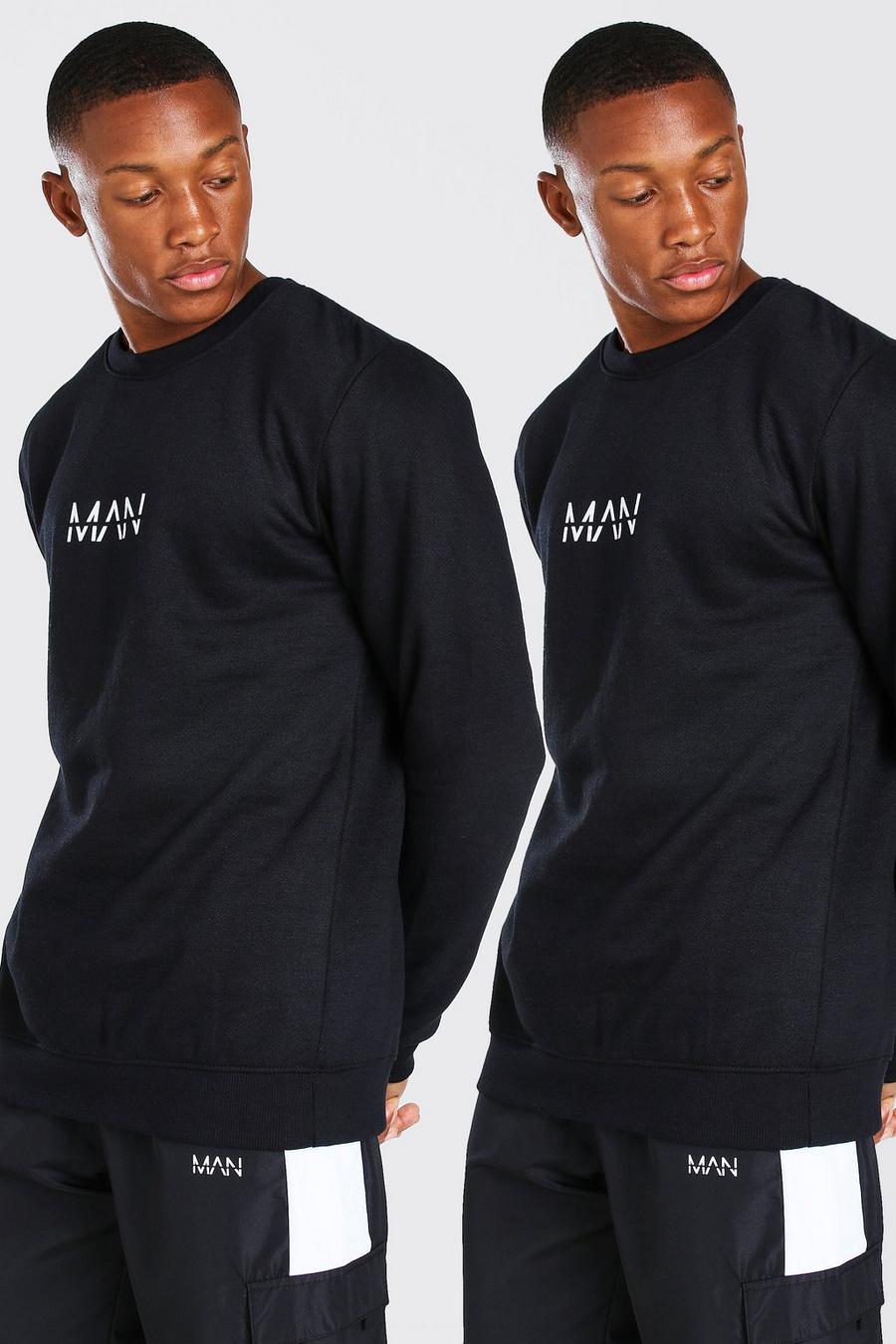 Black Original MAN Sweatshirts (2-pack) image number 1