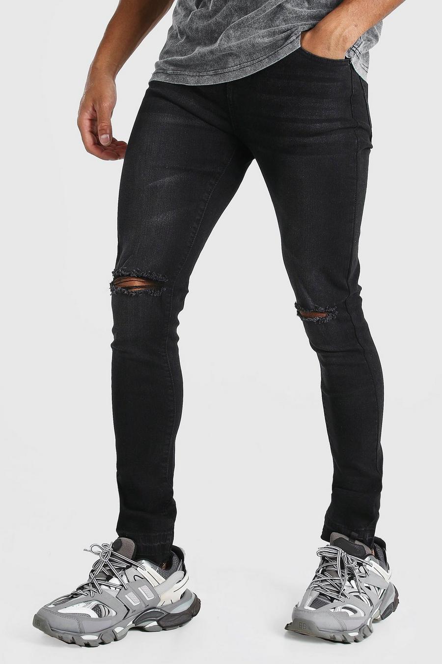 Skinny Fit Jean With Knee Rips image number 1