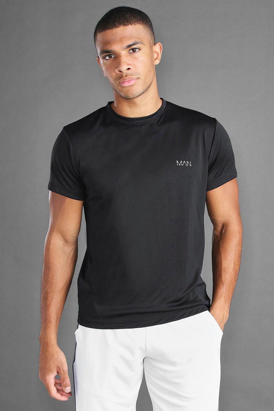 MAN Active T-Shirt aus Polyester, Schwarz image number 1