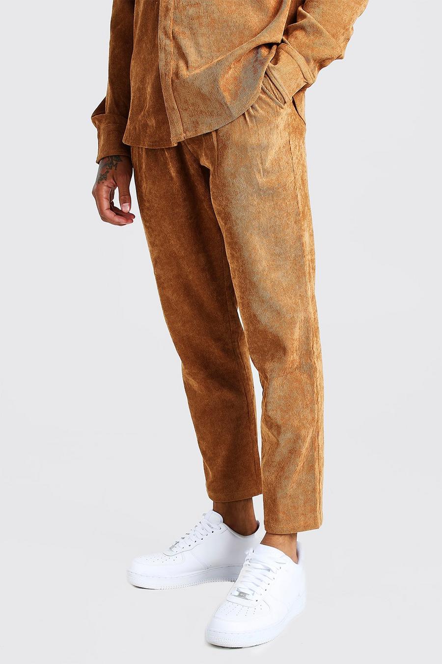 Tan Corduroy Trousers image number 1