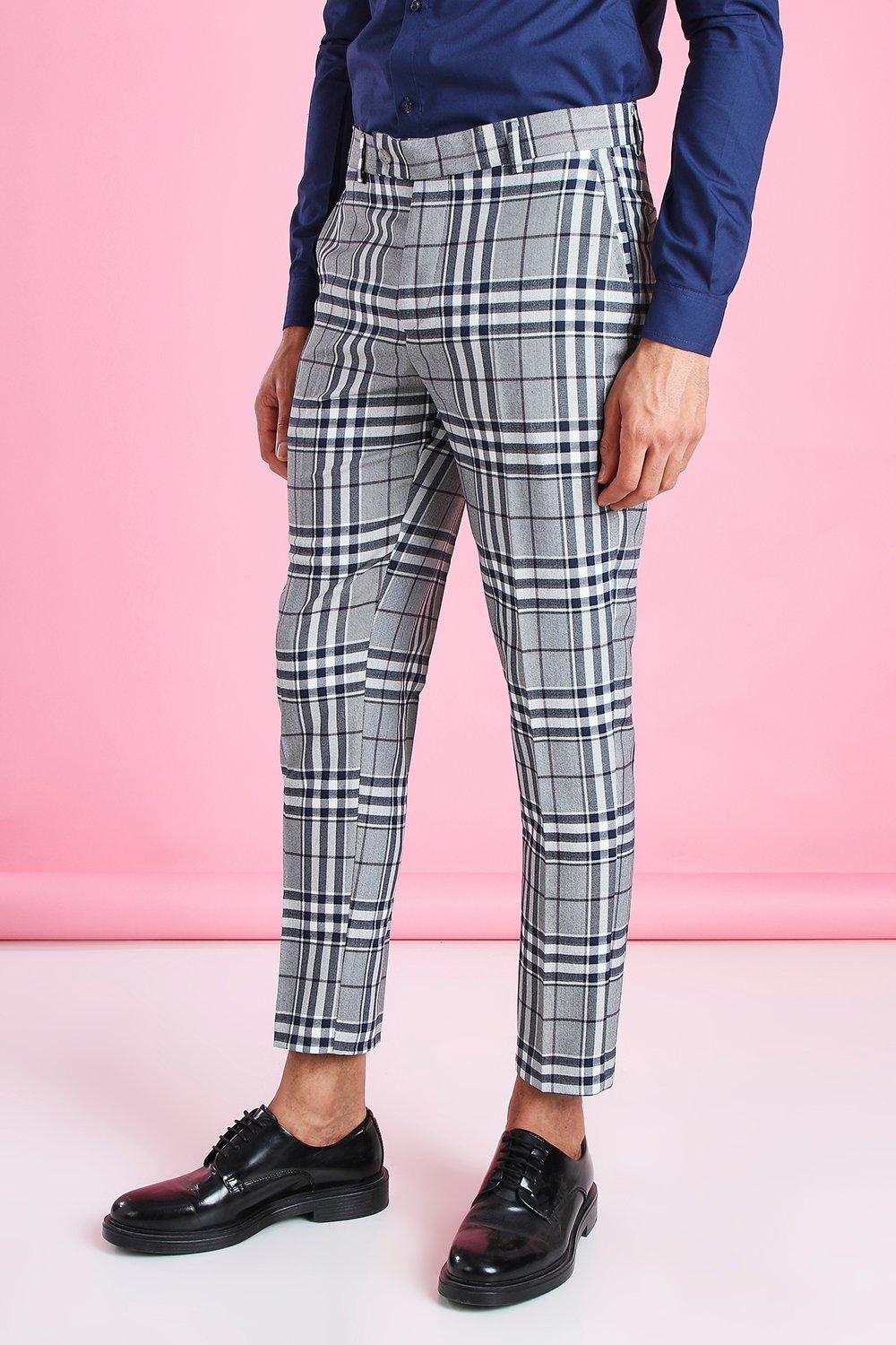 plaid smart pants