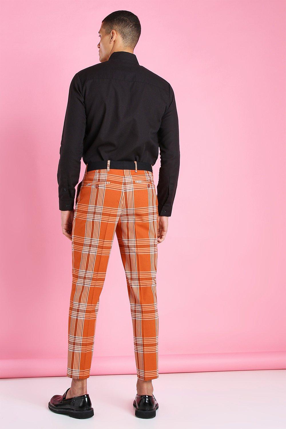 Pantalon super skinny cuadros hombre hotsell