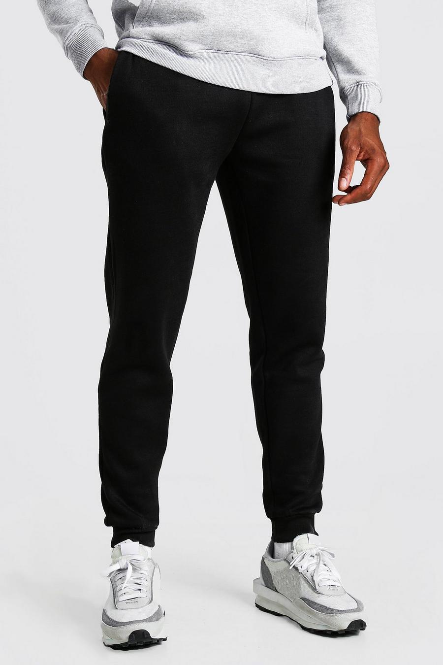 Black Slim Fit Basic Track Pants image number 1