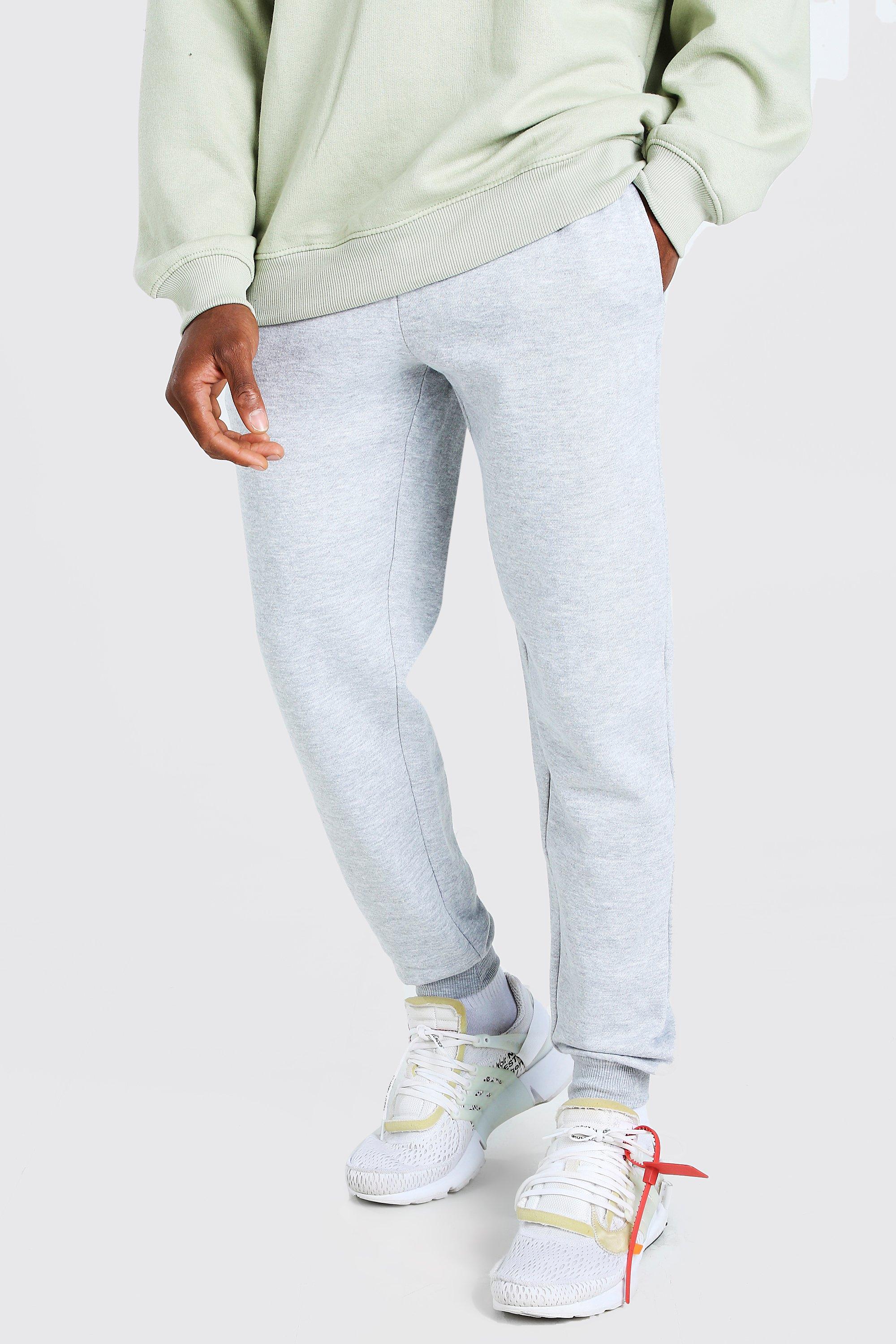 grey joggers slim