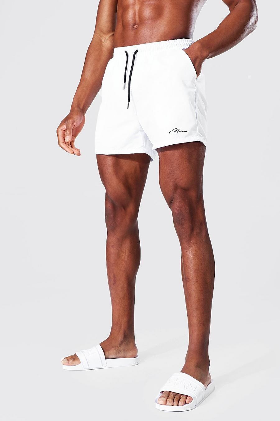 White Man Signature Short Swim Shorts image number 1
