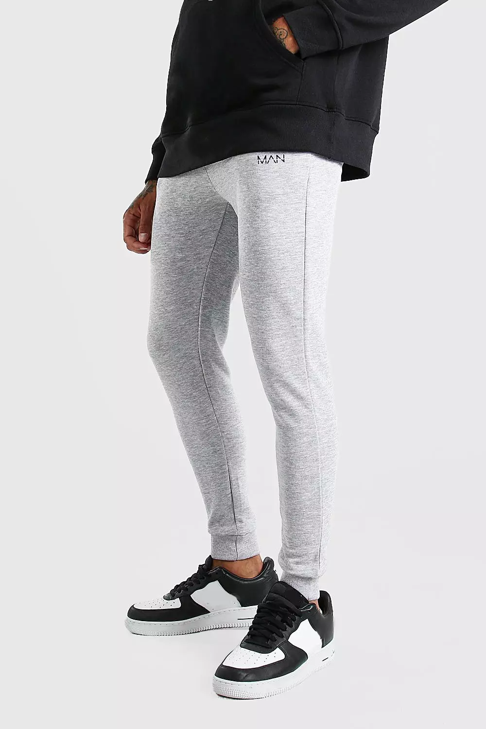 Super skinny hot sale joggers grey