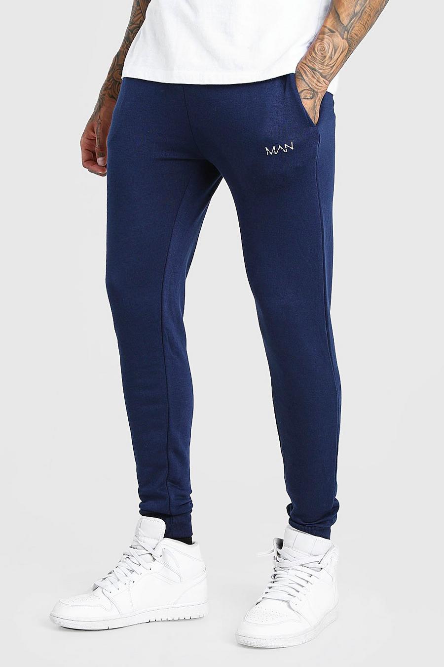 Pantaloni tuta super skinny MAN Original, Blu oltremare image number 1