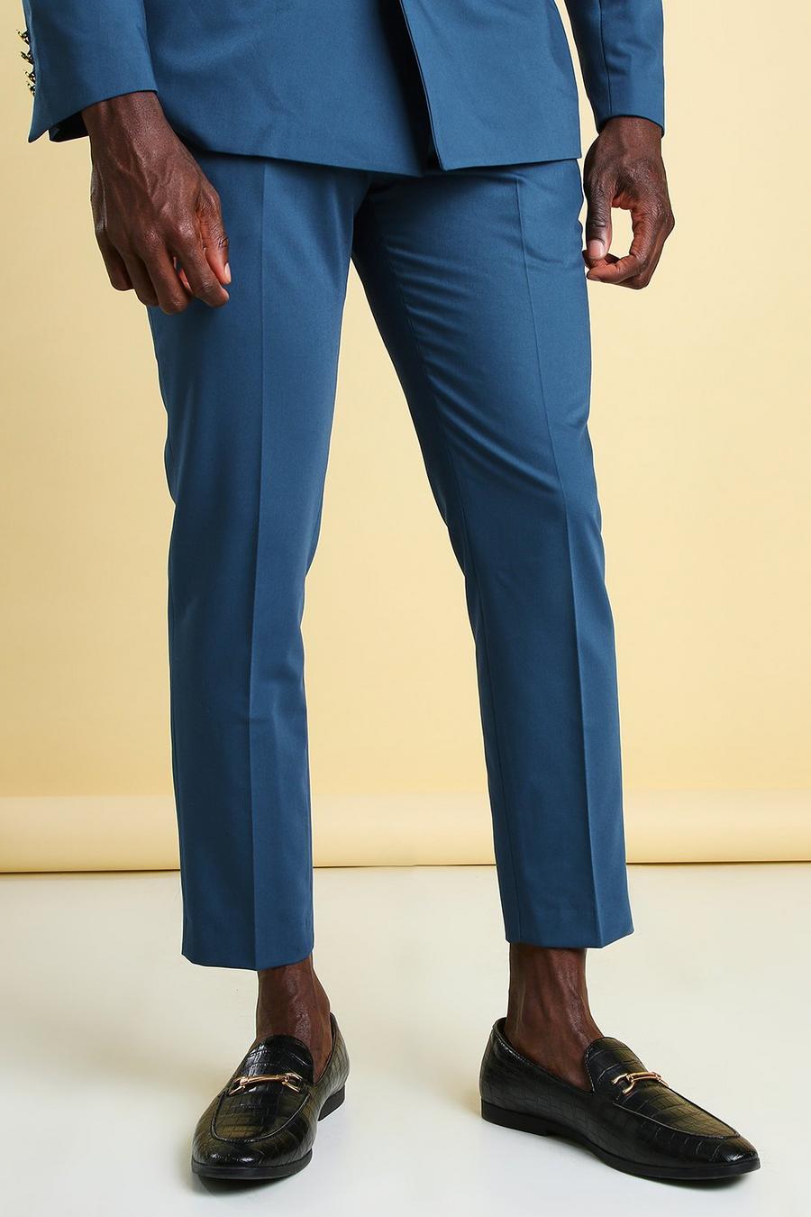 Skinny Plain Cropped Suit Trouser image number 1