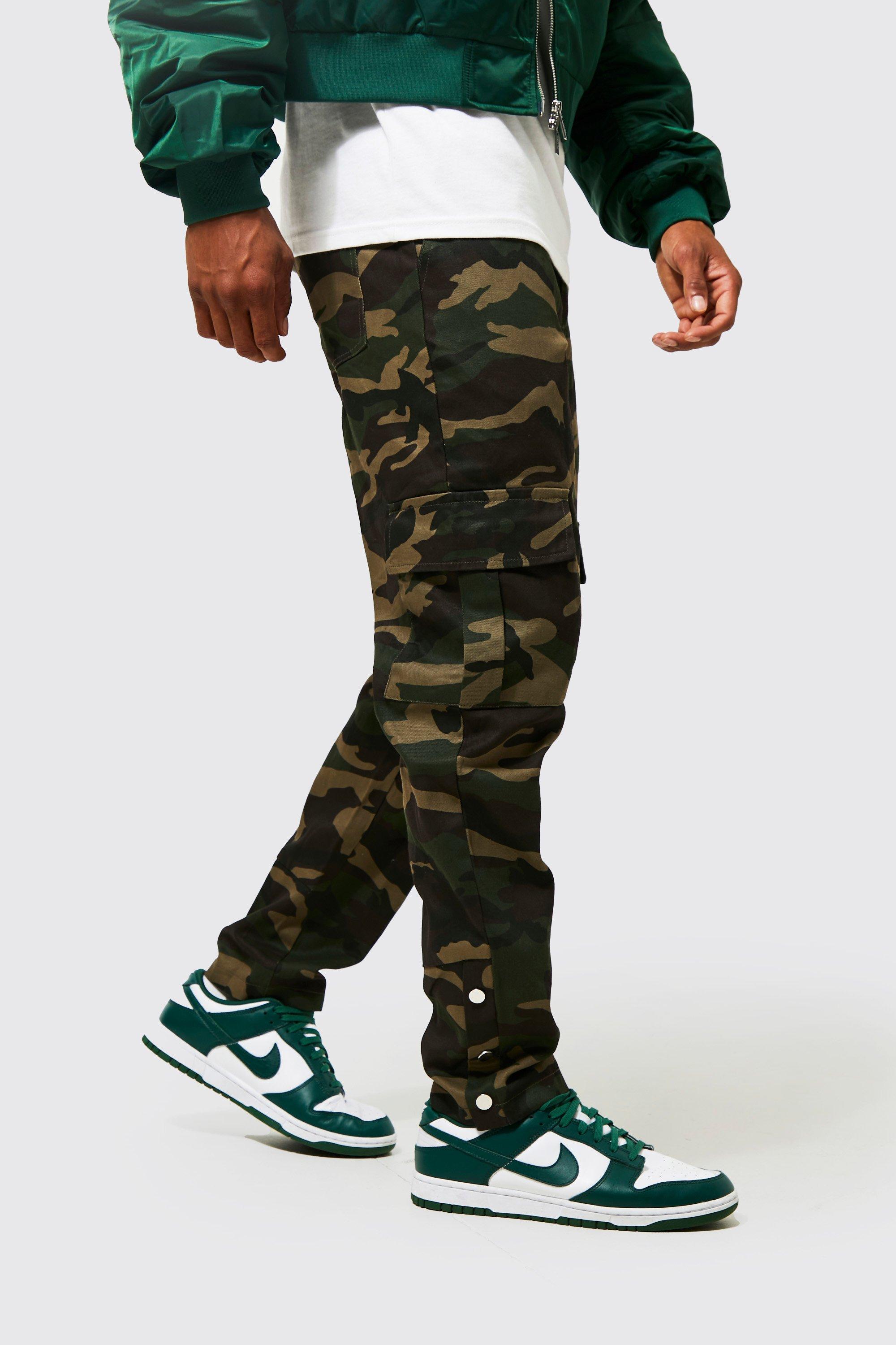 camo cargo pants mens