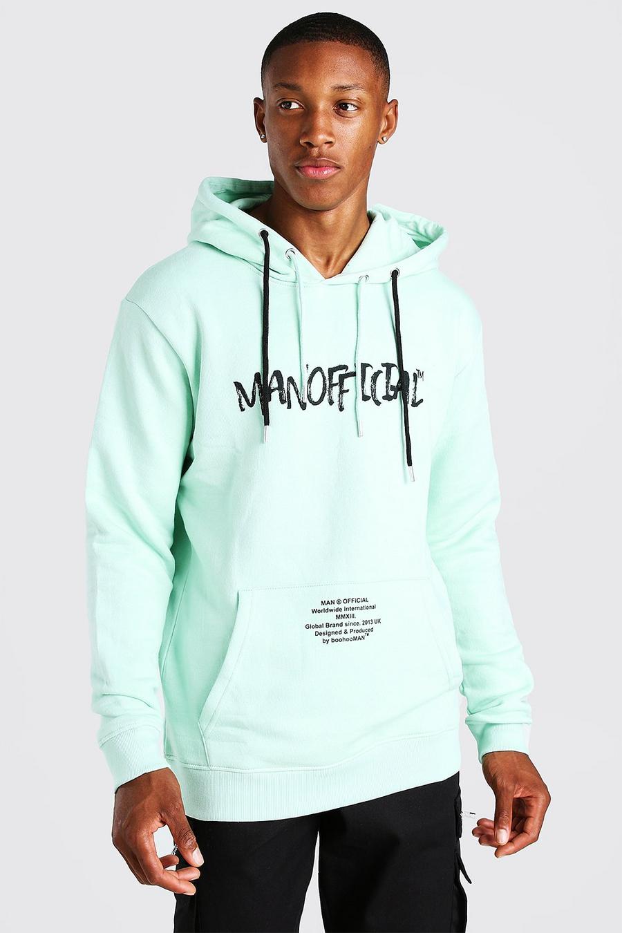 Mint MAN Official Gothic Print Hoodie image number 1