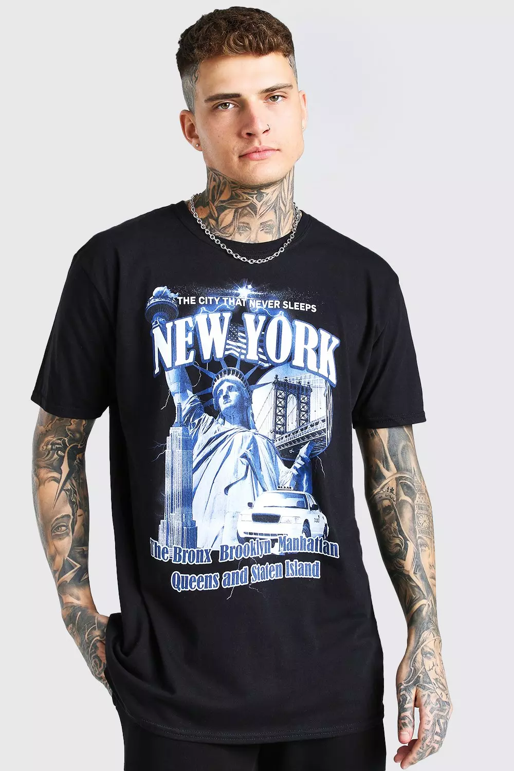 New York Black Yankees T-Shirt from Homage. | Charcoal | Vintage Apparel from Homage.