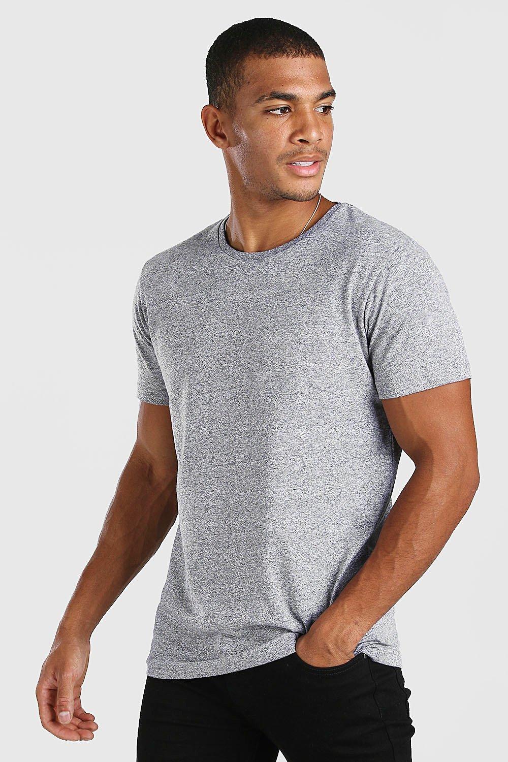 gray crew neck t shirt