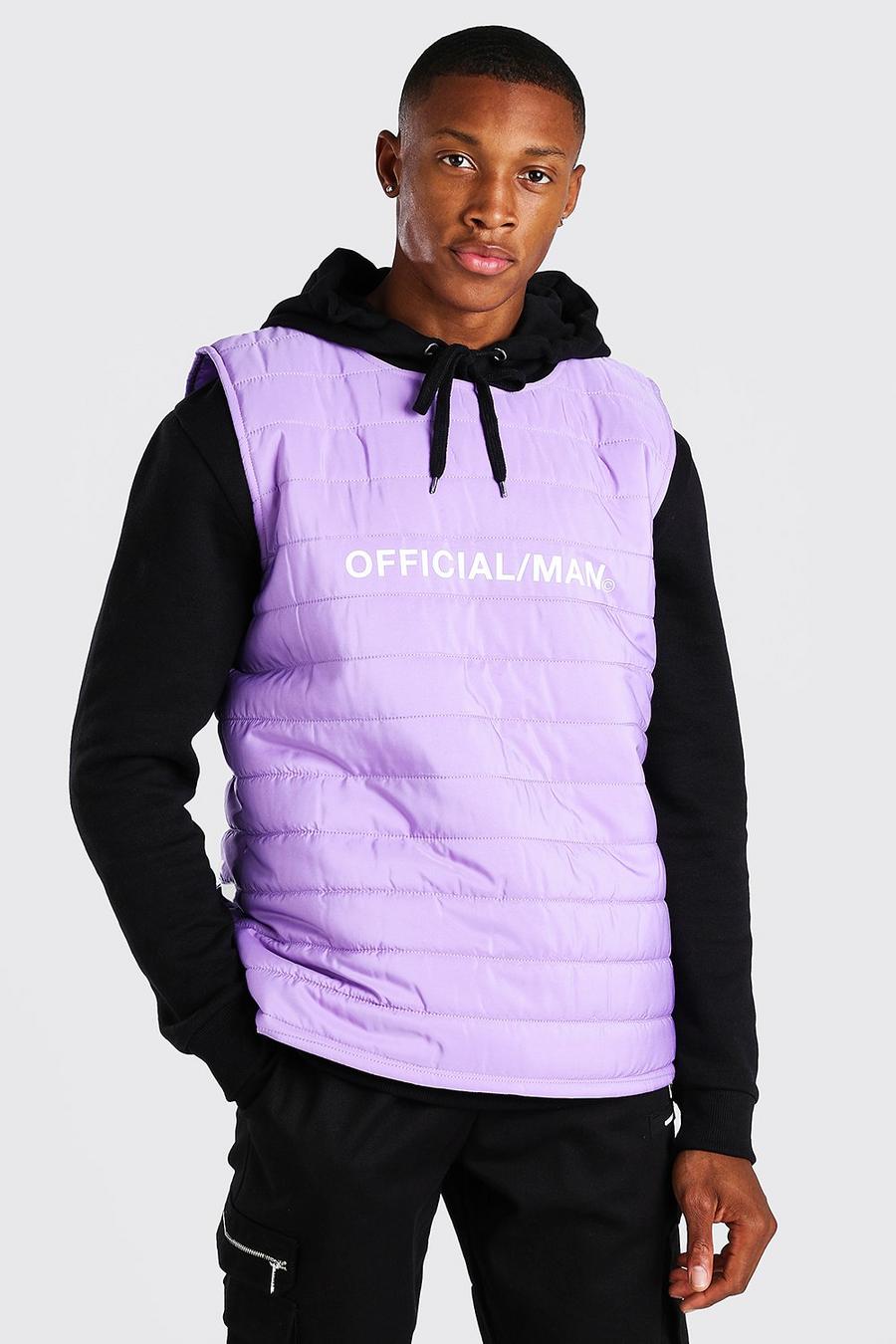 Lilac MAN Official Padded Gilet image number 1