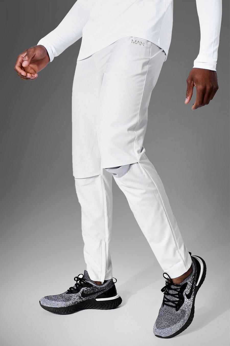 Pantalón deportivo MAN Active ajustado, Grey gris