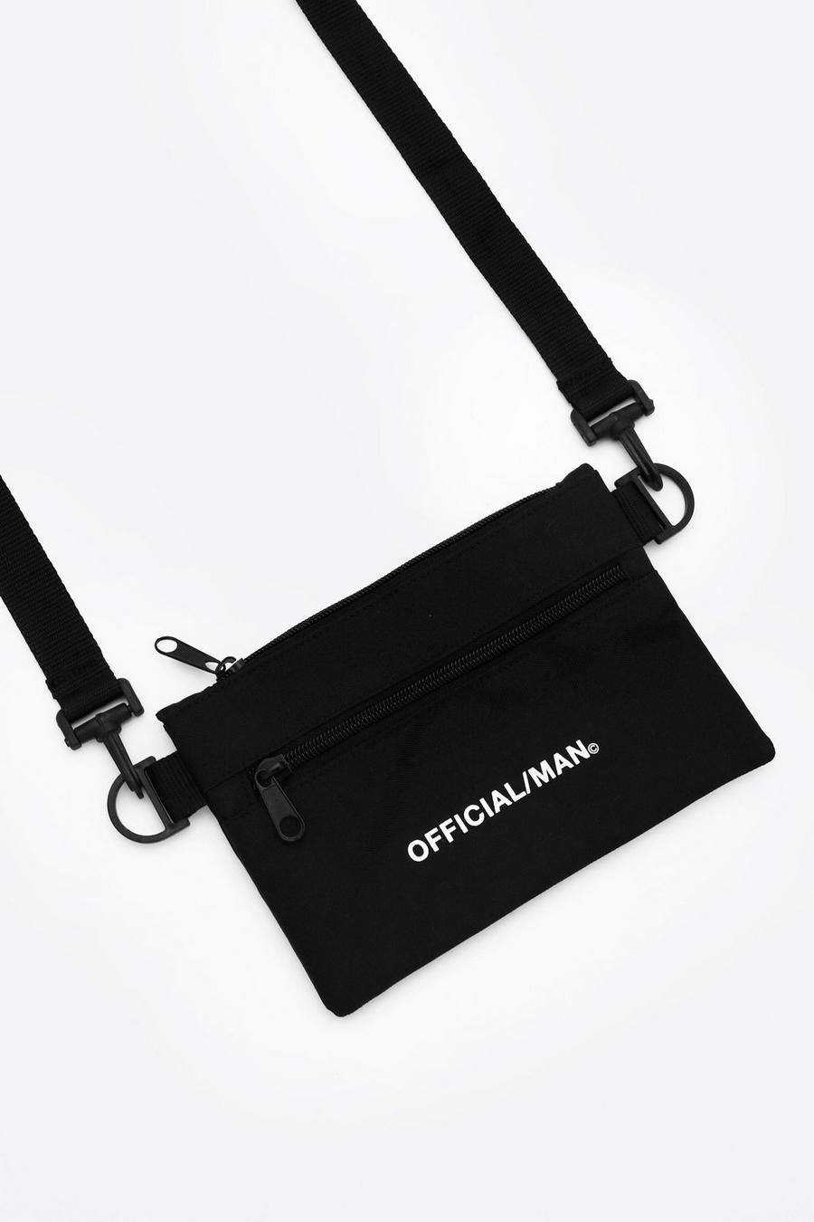 Cross-Body-Tasche mit „MAN Official“-Print image number 1