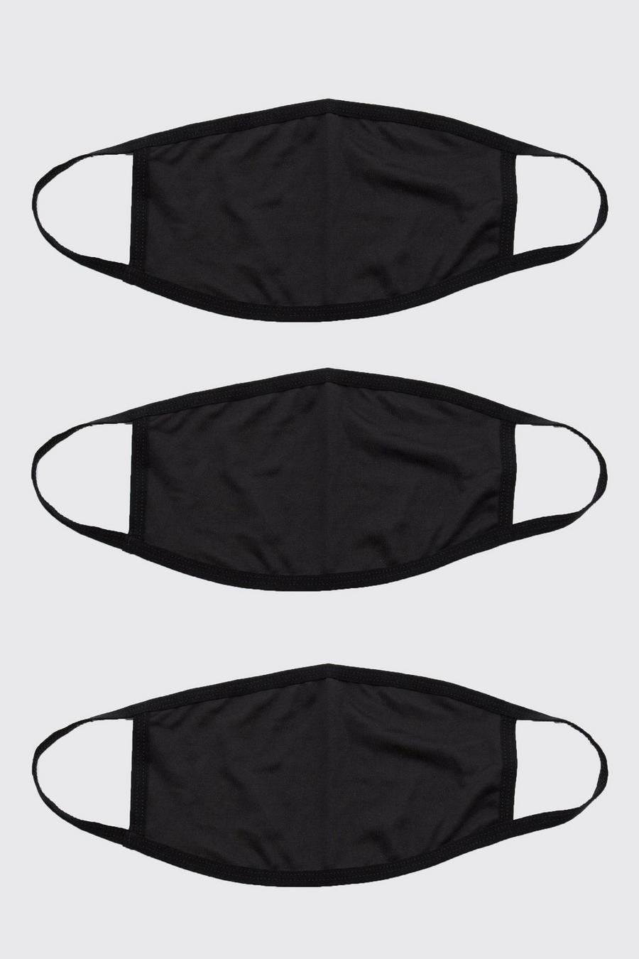 3 Pack Plain Fashion Masks image number 1
