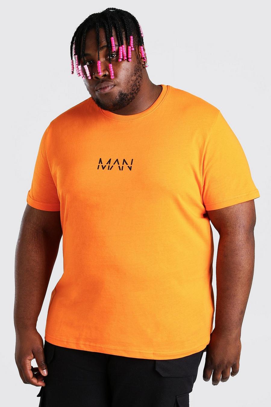 T-shirt Big And Tall con stampa MAN con linea image number 1