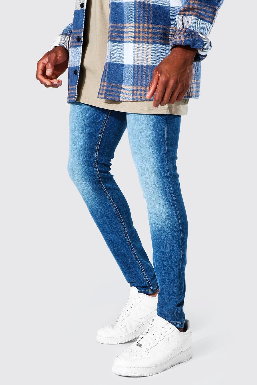 Mid blue Super Skinny Jeans image number 1