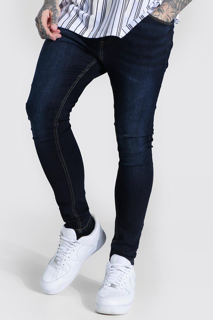 כחול אינדיגו סופר סקיני ג'ינס image number 1