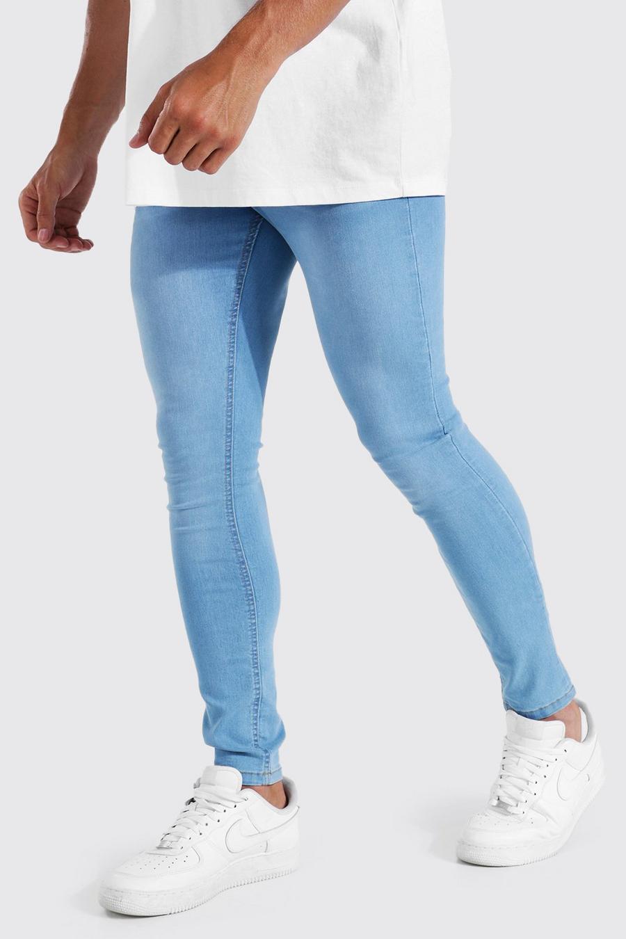 כחול בהיר סופר סקיני ג'ינס image number 1