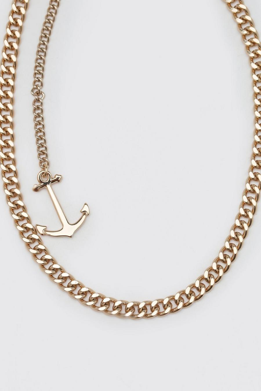 Gold Anchor Jeans Chain image number 1