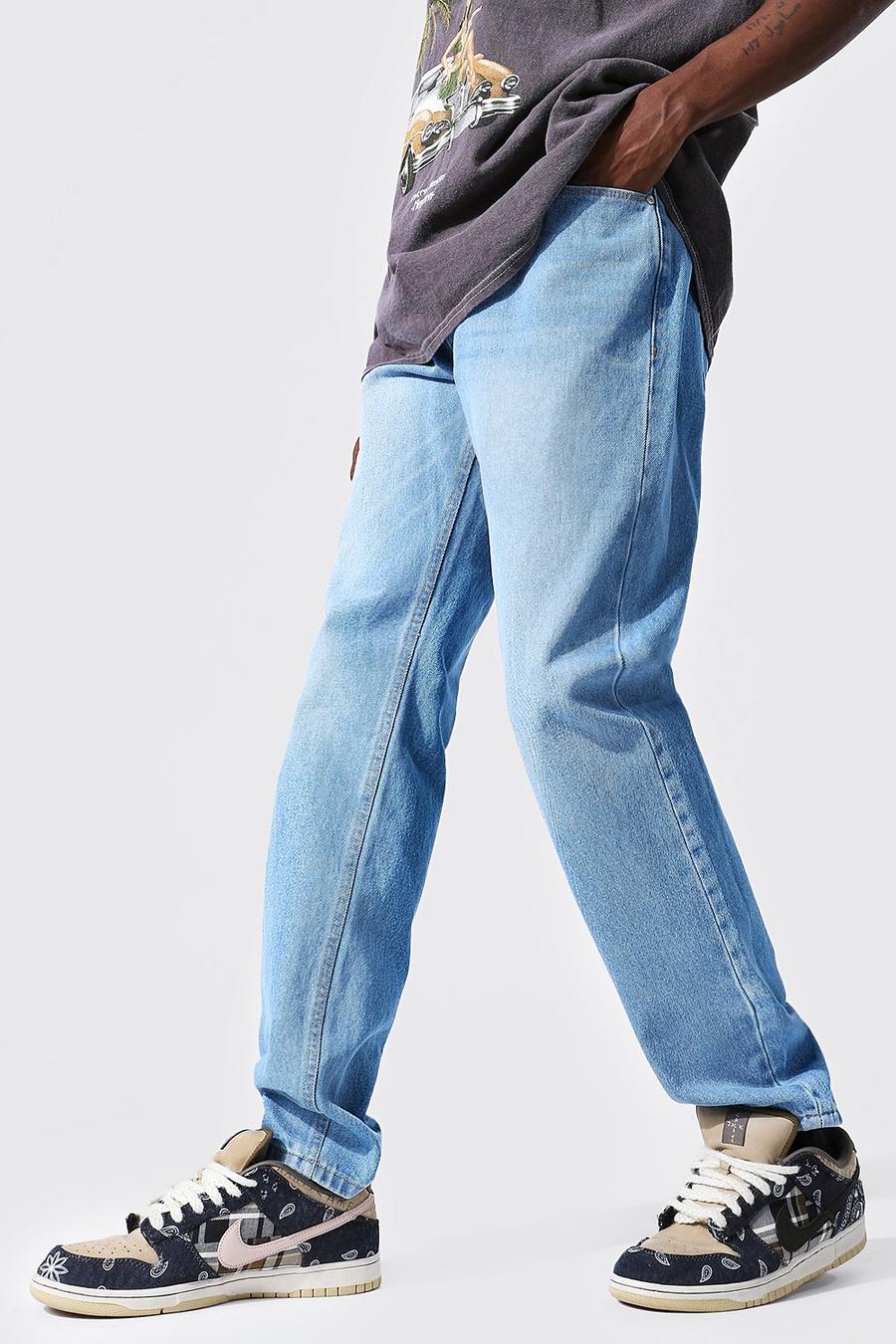 Light blue Jeans med raka ben image number 1
