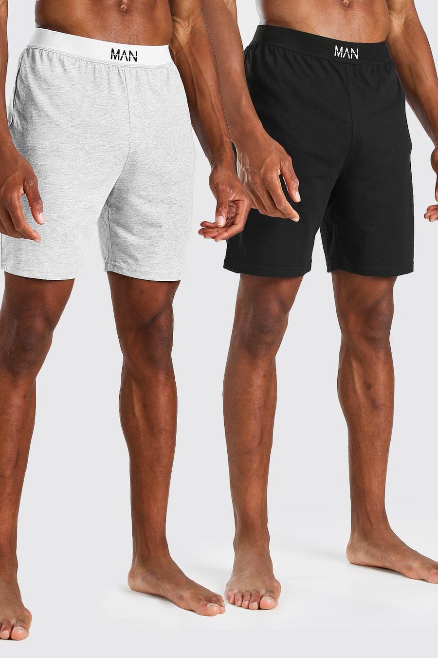 Multi 2 Pack MAN Dash Loungewear Shorts image number 1