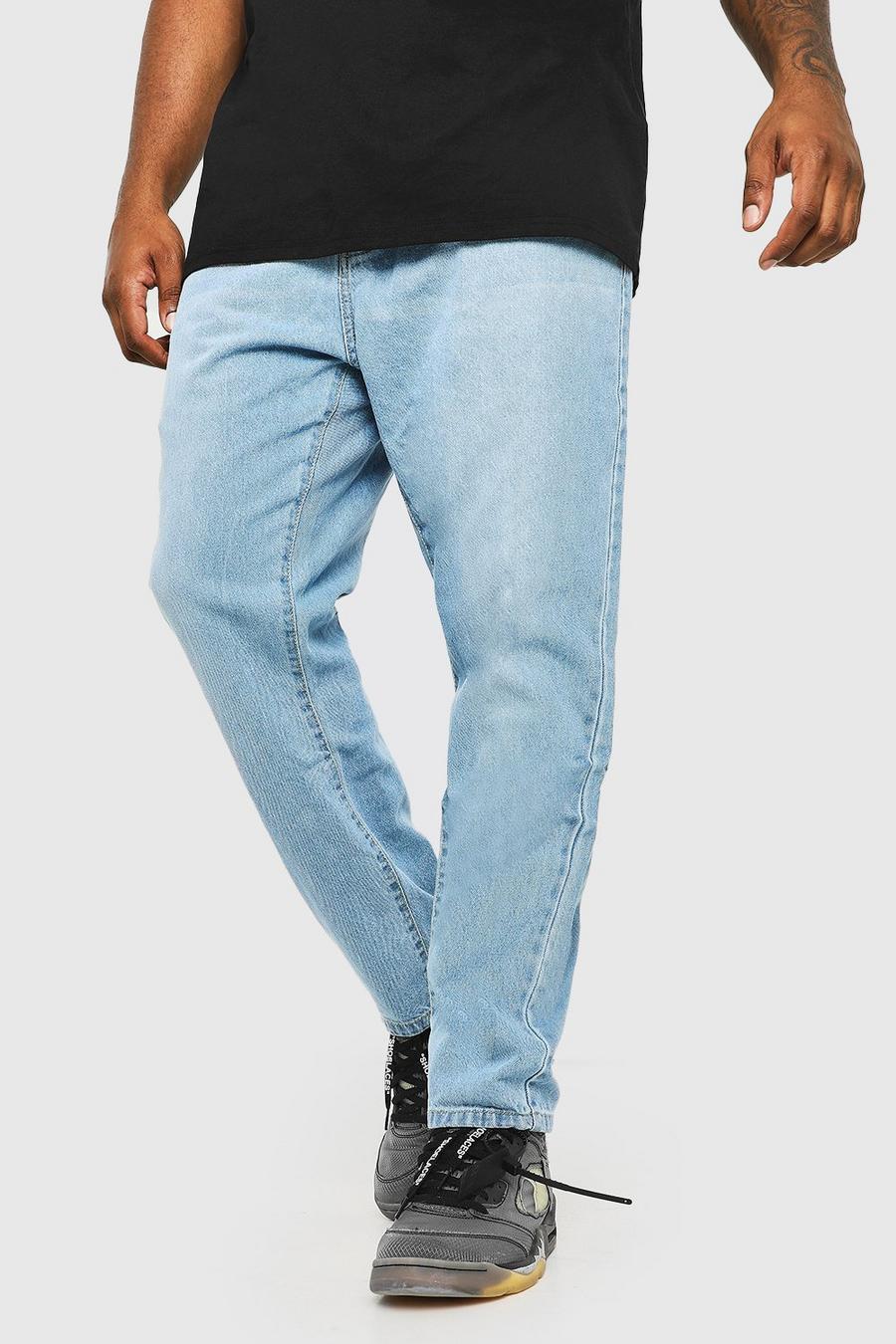 Light blue Plus Size Slim Fit Rigid Jean image number 1
